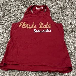 Women's Red Florida State Seminoles Tank Top size small